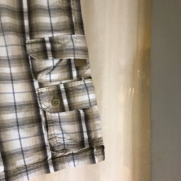 COPY - Lee Dungarees Men's Plaid Cargo Shorts Sz 32 - Picture 4 of 12